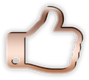 FB Icon Rose Gold 3D